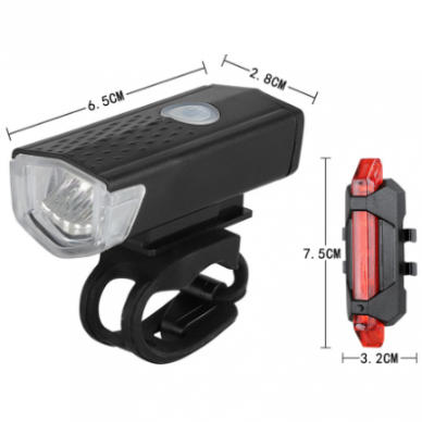 Bicycle lights set